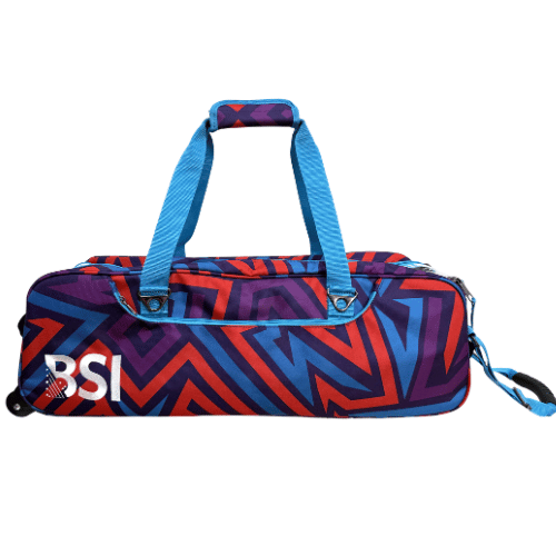 BSI Clear Top 3 Ball Tote Bowling Bag - Teal, Purple & Red Colors - Perfect for League Play, Tournaments & Practice Sessions