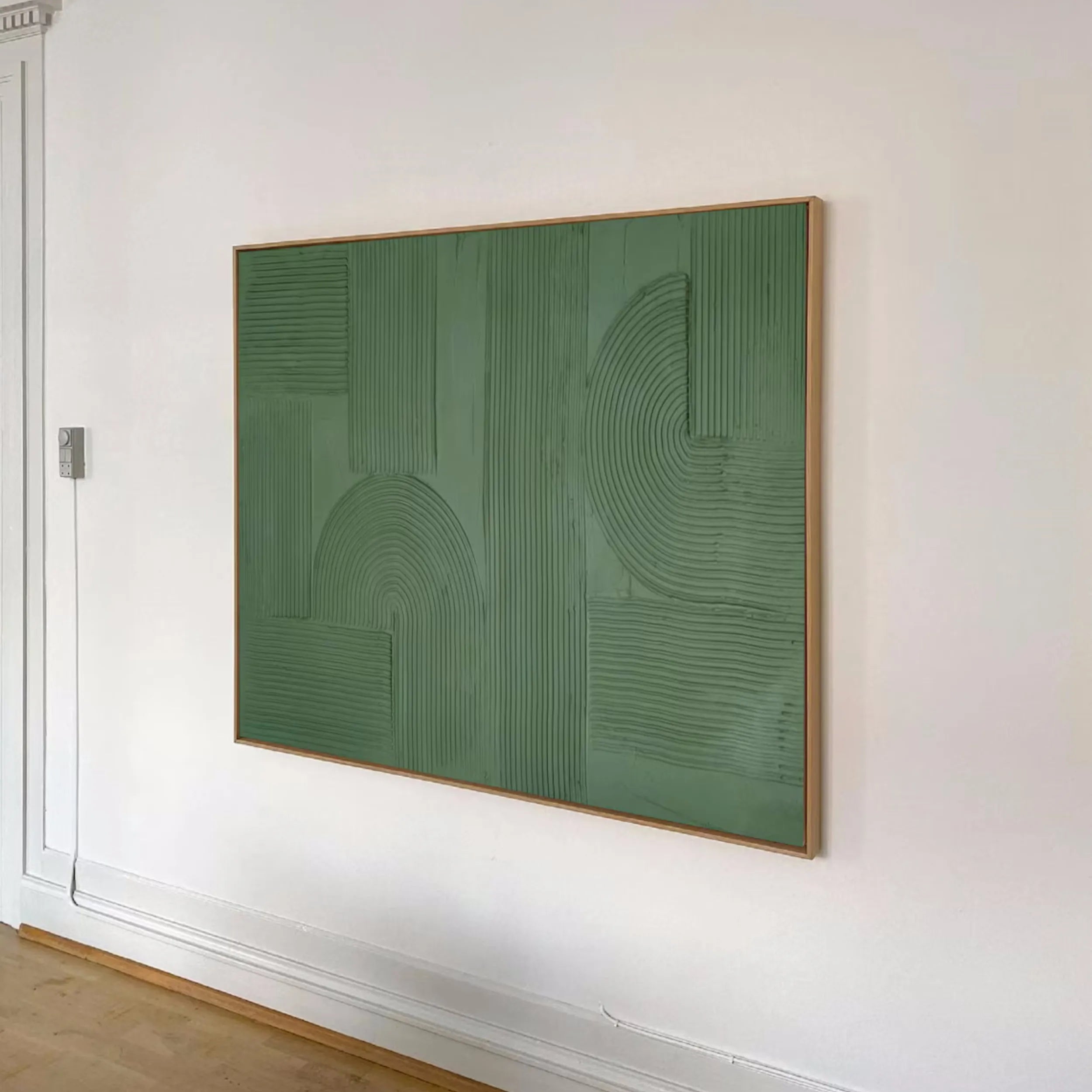 Blue & Green Abstract Art Print #BG039 - Modern Wall Decor for Living Room, Bedroom & Office