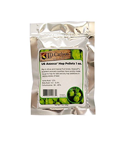 Premium Azacca Hop Pellets for Home Brewing Beer - American-Grown Hops for IPA, Pale Ale & Craft Beer Brewing - Perfect for Homebrewers & Microbreweries
