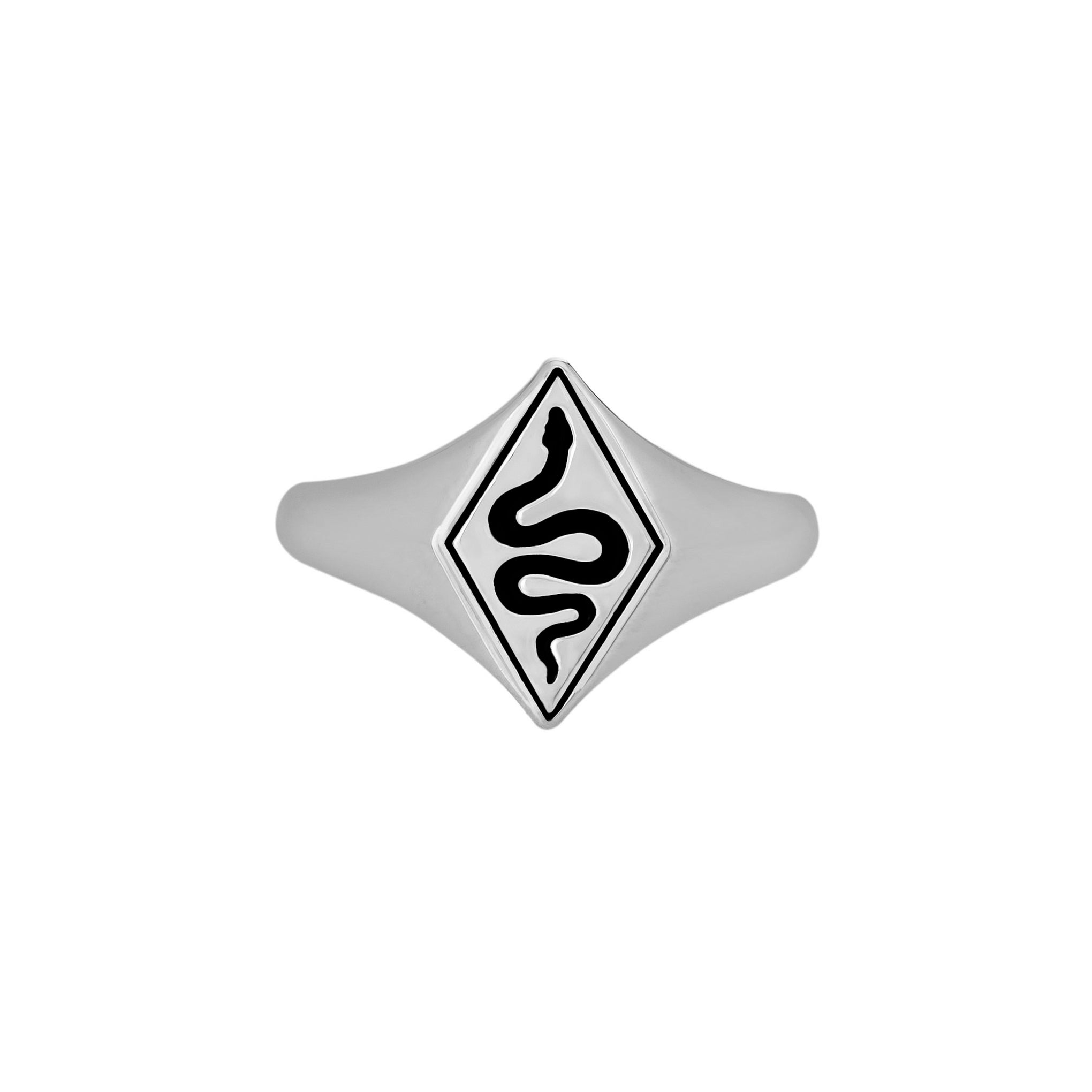 Serpent Signet Ring for Men - Vintage Silver Serpent Jewelry - Perfect for Gifts, Fashion & Occasions