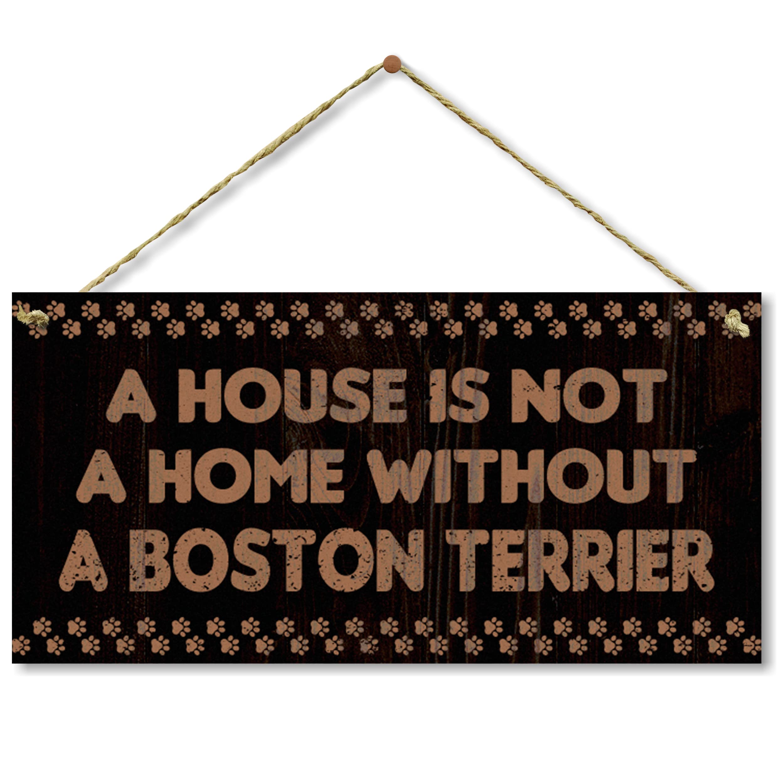 Boston Terriers Memorial Plaque - 5x10 Inch Pet Loss Gift, Dog Memorial Decor for Home, Wall Hanging Tribute for Boston Terrier Lovers | Perfect for Pet Memorials, Pet Loss Sympathy Gifts & Home Decor