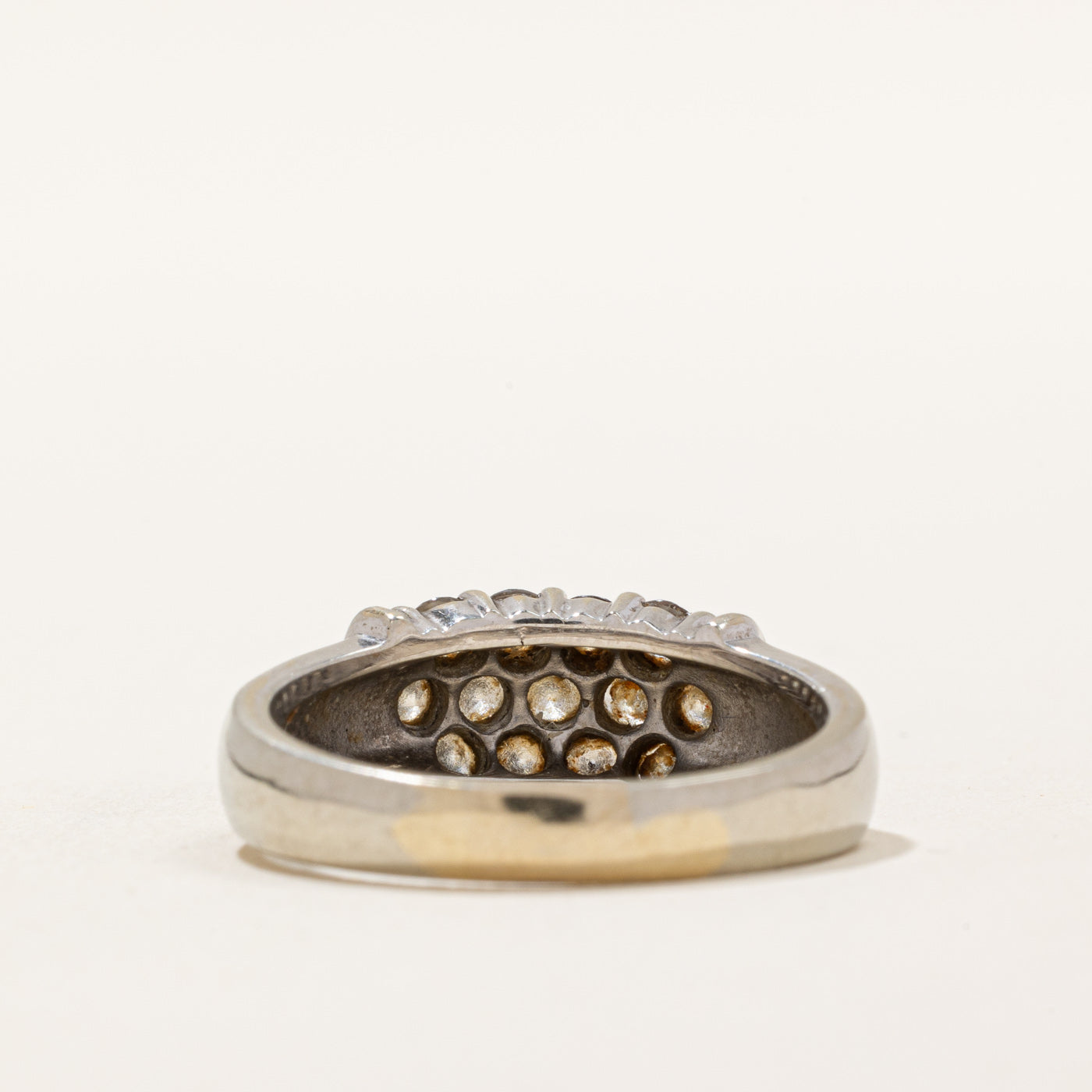 0.98ctw Diamond Cocktail Ring for Women Size 8.5 - Elegant Party Jewelry for Evening Events, Weddings & Special Occasions