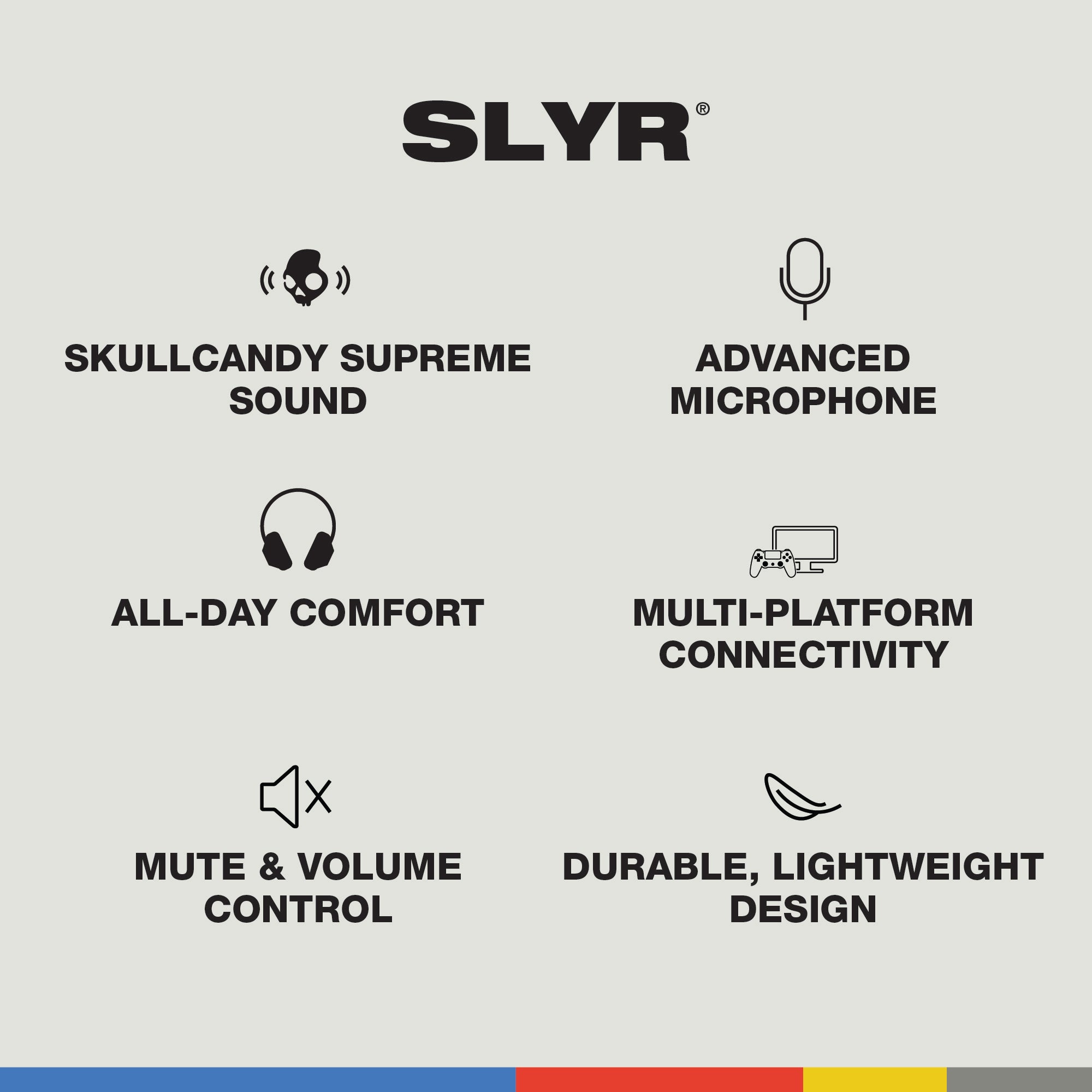 Slyr Multi-Platform Wired Gaming Headset with Noise Cancelling Mic - Compatible with PC, PS4, PS5, Xbox - Perfect for FPS, RPG & Online Gaming Sessions