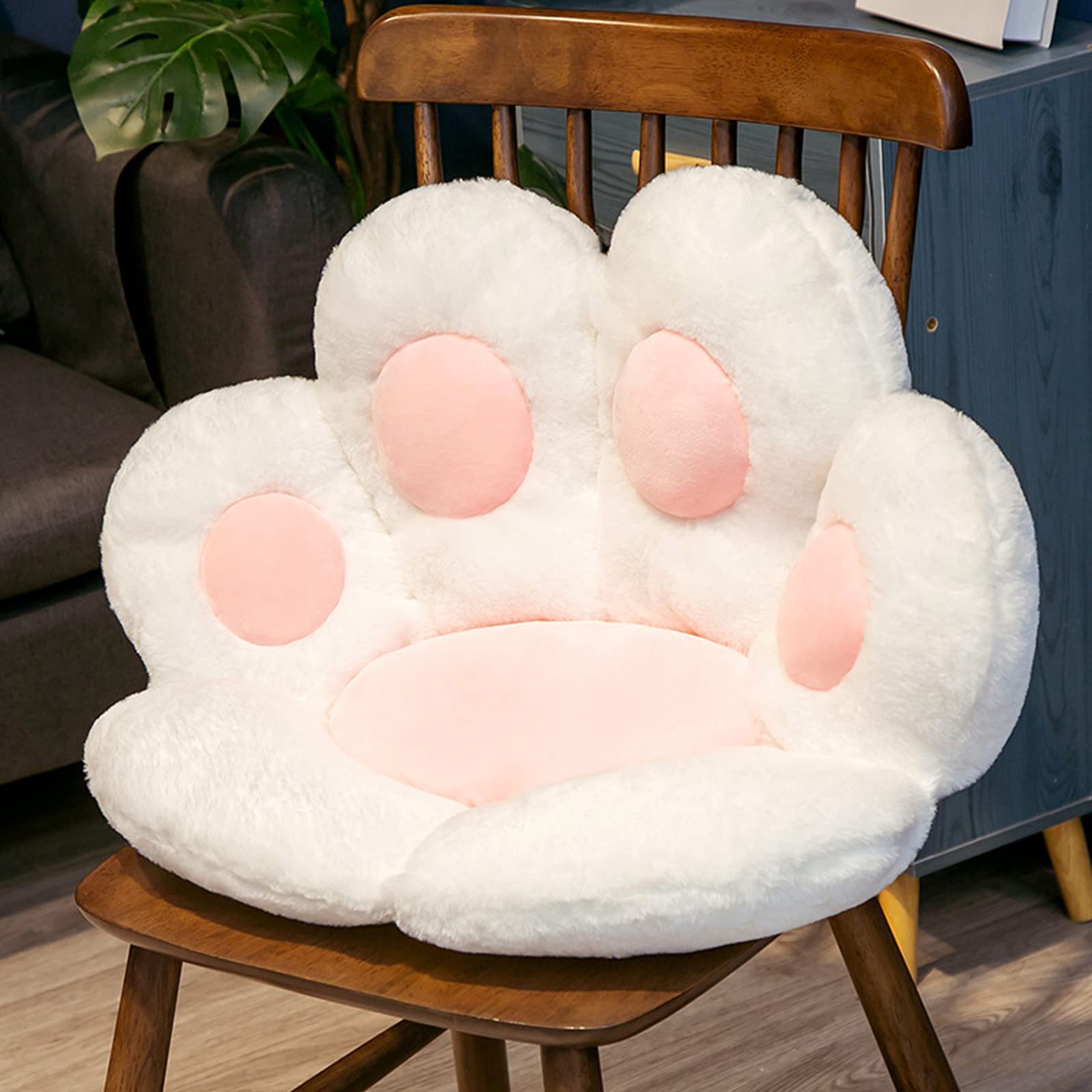 YFJBHDIAN Cat Paw Seat Cushion - Soft Bear Paw Shaped Floor Pillow for Office & Desk Chairs - Warm & Cozy Pet-Inspired Seat Pad - Perfect for Home, Office, and Gaming Setup Comfort