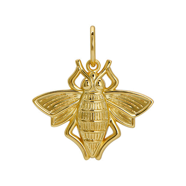 Goldbug Collection Bee Charm - Sterling Silver Bee Pendant Necklace for Women, Dainty Bee Jewelry Gift for Her - Perfect for Birthdays, Anniversaries & Everyday Wear