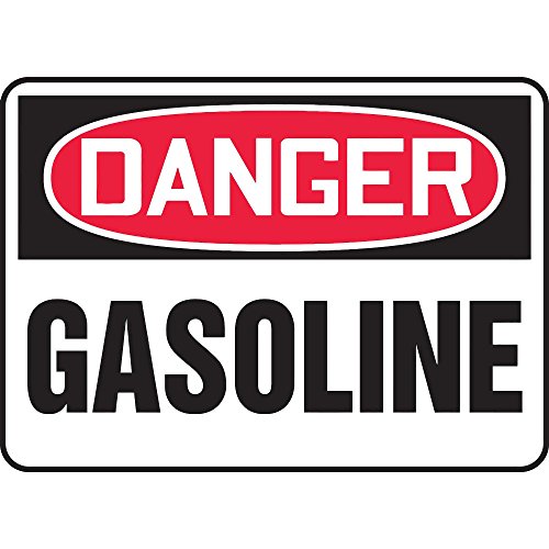 MCHL241VP Red Black & White Plastic Chemical Hazard Warning Signs - 5 Pack for Industrial Safety & Workplace Compliance