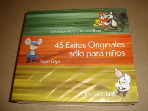 Lalo Guerrero Y Sus Ardillitas 45 Exitos Originales Solo Para Ninos - Children's Spanish Music CD Box Set (2007) | Perfect for Kids' Parties, Car Rides & Spanish Learning