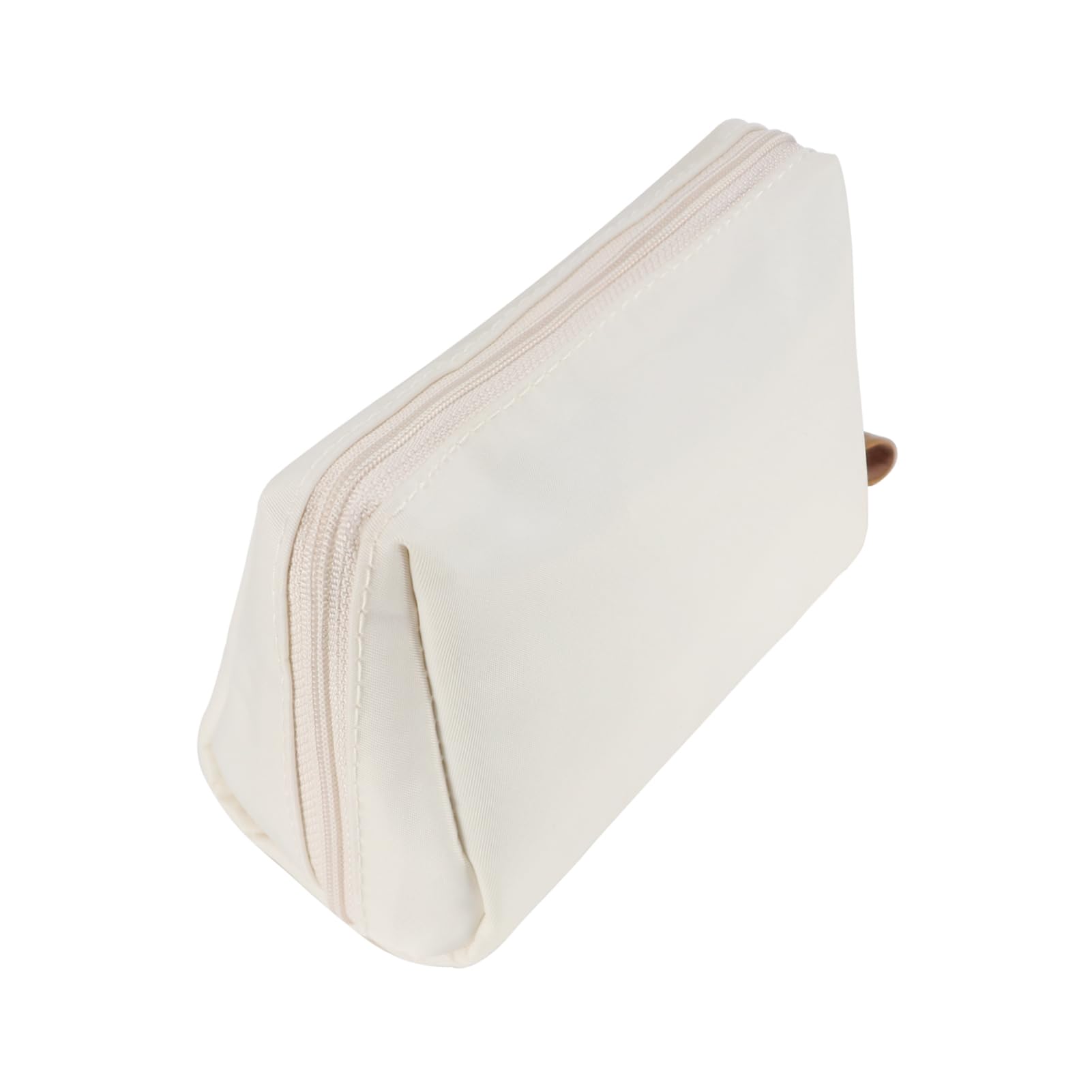 Waterproof Small Makeup Bag for Women - Portable Travel Cosmetic Pouch for Purse (Beige) | Perfect for Everyday Use, Gym, Travel & On-the-Go Touch Ups