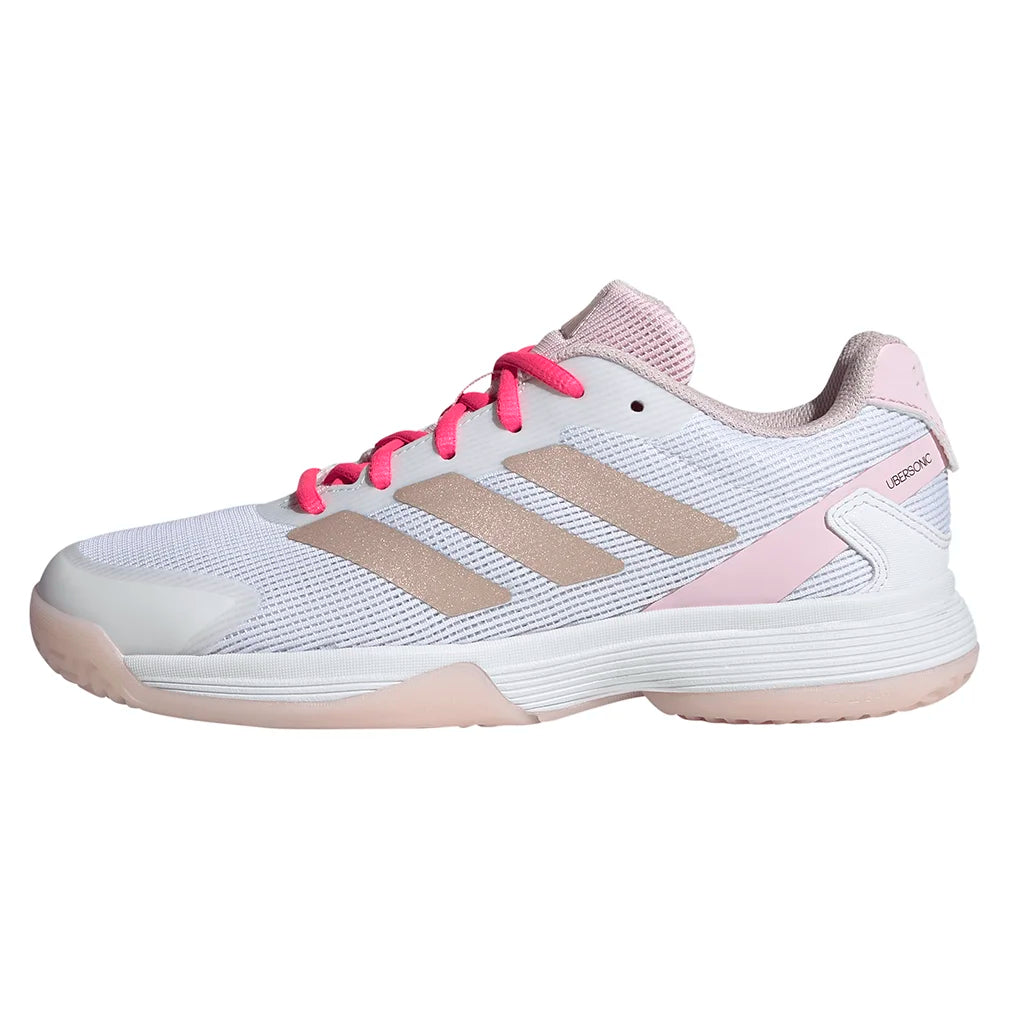 Junior's Ubersonic Tennis Shoes for Women - Off White & Powder Plum | Lightweight Court Sneakers for Tennis, Running & Casual Wear