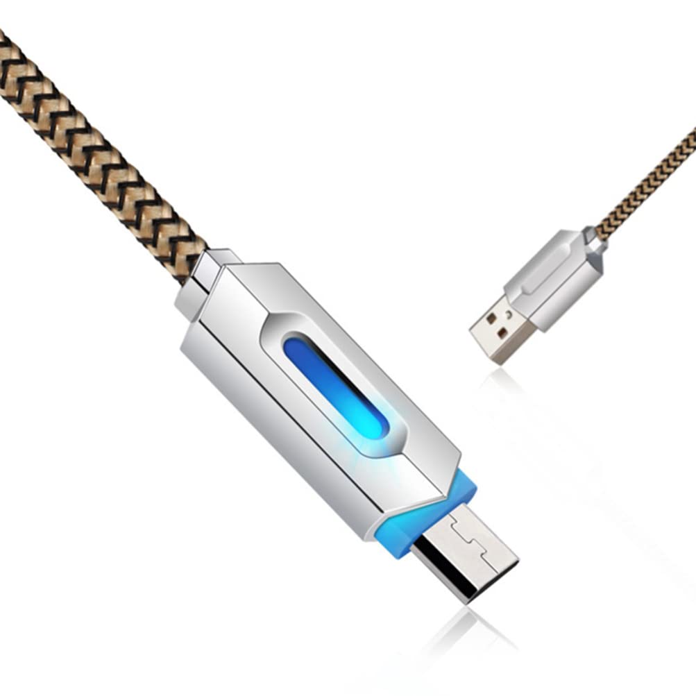 Fast Charging Micro USB Cable with LED Light Indicator - Durable USB Charger Cord for Android Phones, Tablets, Cameras & More - Perfect for Home, Office & Travel Use