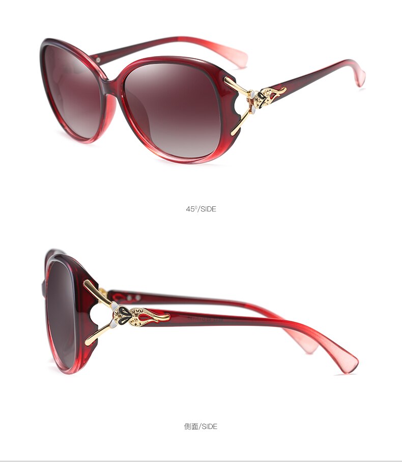 Aidien Women's Oval Sunglasses with Full Rim Polycarbonate Frames - UV Protection Reading Glasses (Style 8842) for Driving, Reading & Outdoor Activities