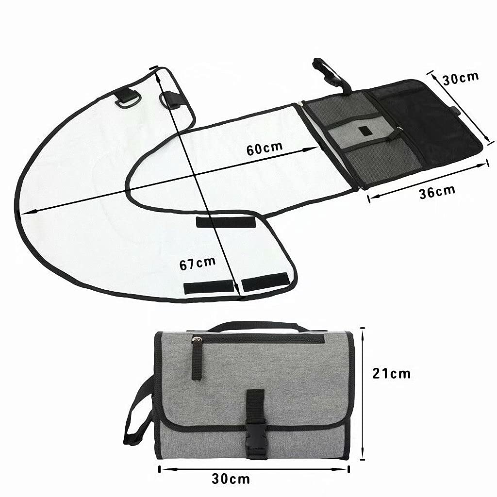**Waterproof Portable Baby Diaper Changing Pad - Detachable Travel Mat for Newborns & Infants - Ideal for Home, Nursery, Car & On-the-Go Diaper Changes**