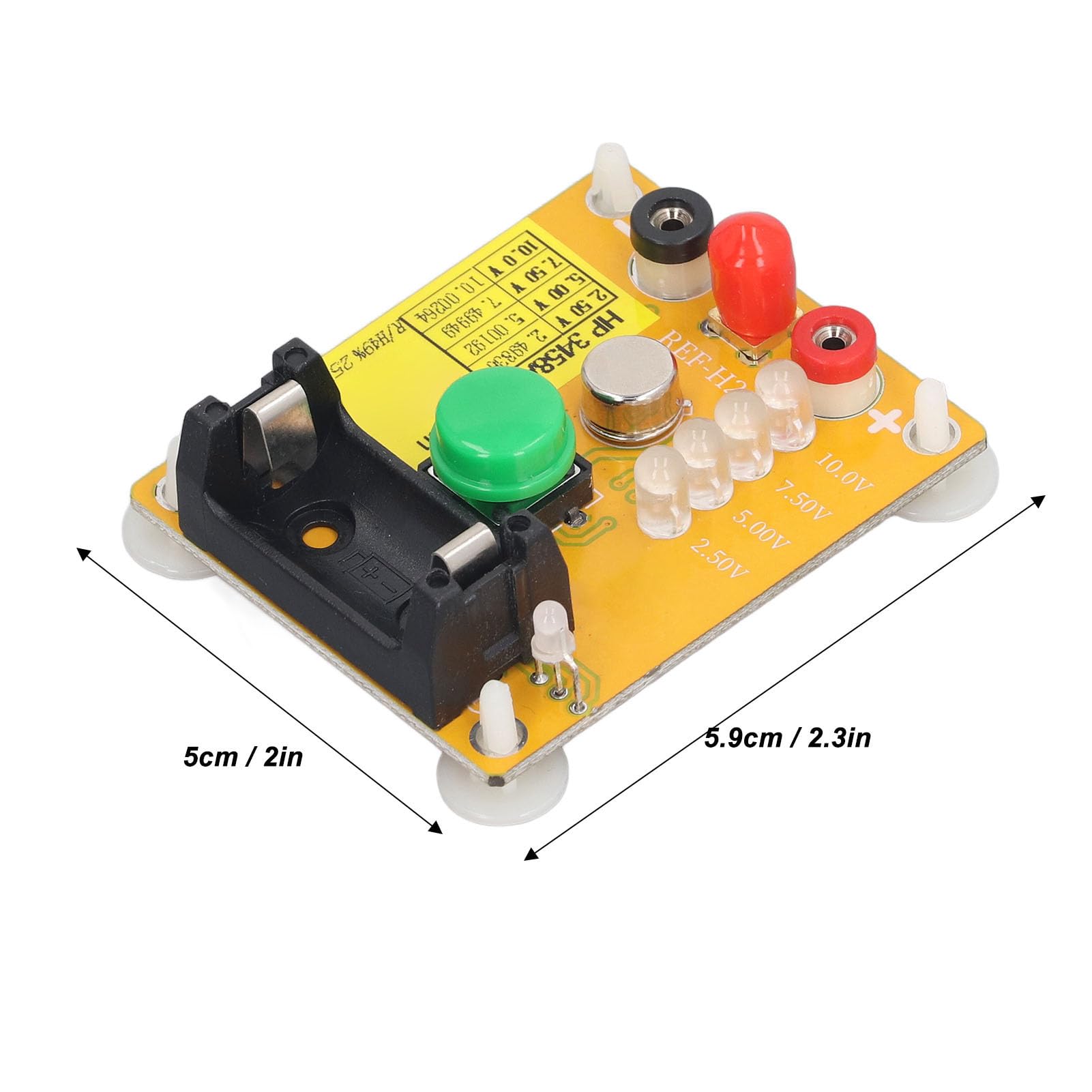 AD584K 4-Channel Programmable Voltage Reference Board - Micro USB Calibration Module for HP3458A 8.5-Digit Multimeter | Precision DC5V Benchmark Source | Ideal for Lab Testing & Electronic Equipment Calibration