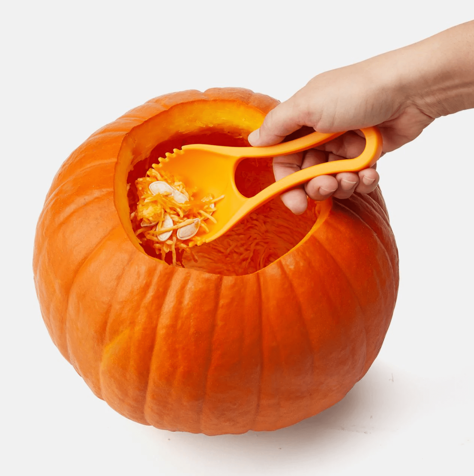 Chef'n Nesting Pumpkin Tool Set - 3-Piece Stainless Steel Pumpkin Carving Kit for Halloween & Thanksgiving Decorations - Perfect for Pumpkin Carving, Cooking, and Holiday Decor