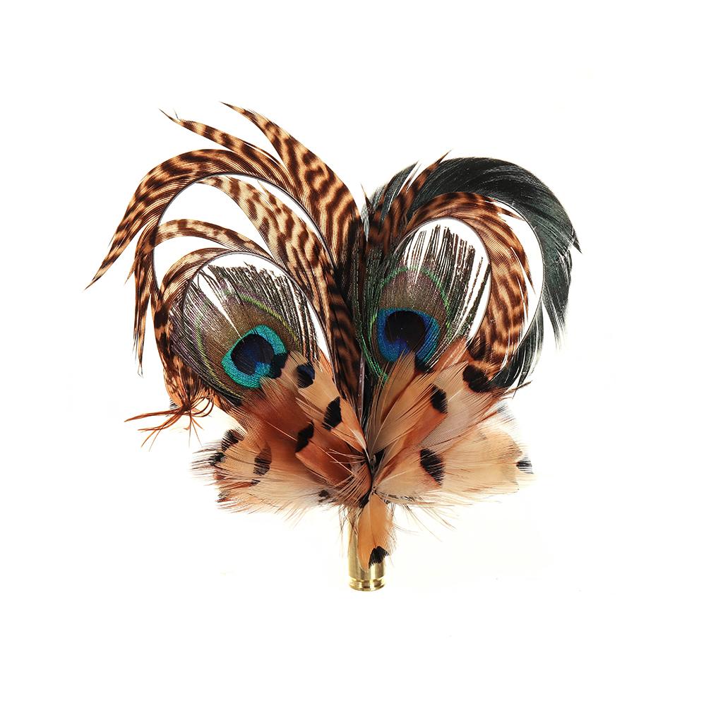 Exquisite Feather Brooch - Elegant Pheasant & Peacock Heart Biot Jewelry for Women | Perfect for Weddings, Parties & Special Occasions