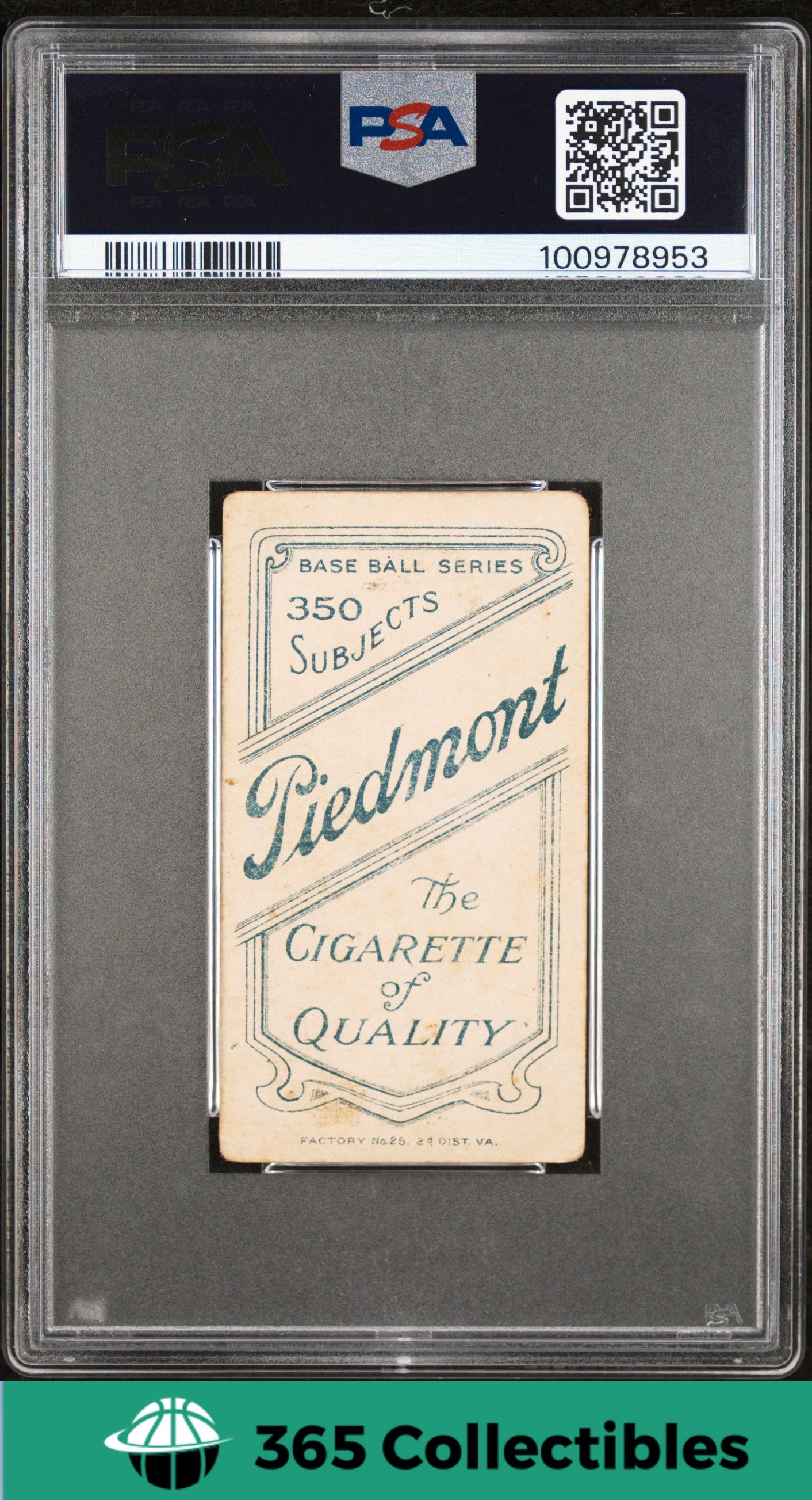 1909 T206 Piedmont 350 Tobacco Birdie Cree Baseball Card PSA 1.5 - Vintage Sports Memorabilia for Collectors & Baseball Fans