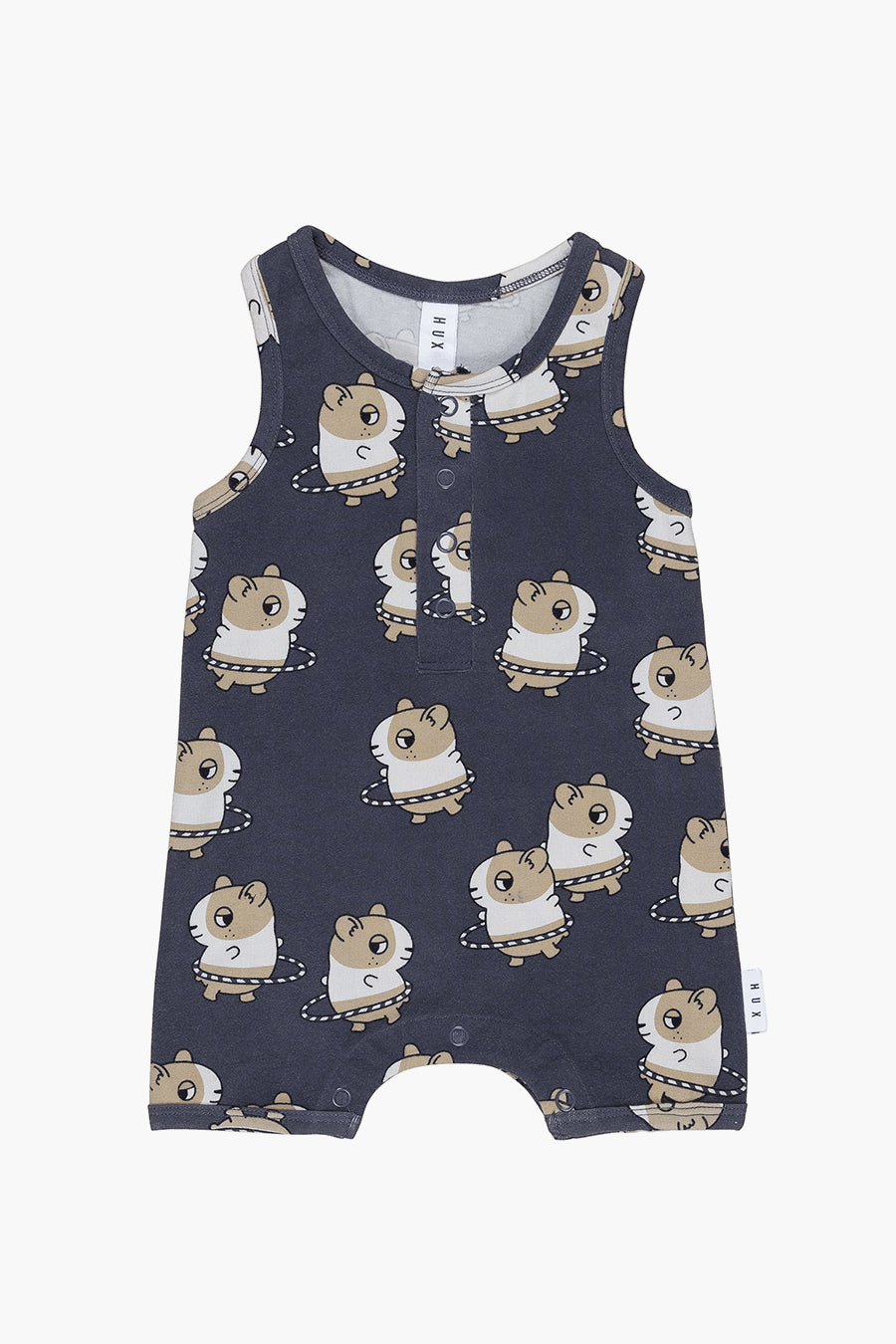Adorable Baby Hula Hamster Romper - Cute Animal Print Jumpsuit for Infants & Toddlers - Perfect for Playtime, Photo Shoots & Birthday Parties