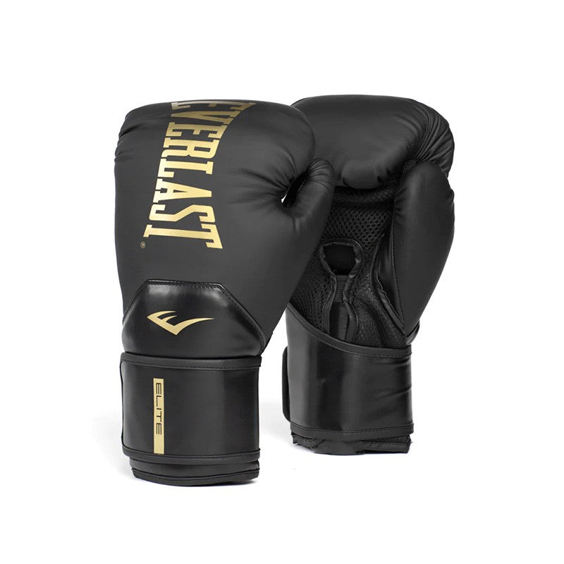 Everlast Elite Training Boxing Gloves 12 oz - Premium Leather MMA, Sparring & Heavy Bag Workout Gloves for Men & Women - Ideal for Boxing, Kickboxing & Fitness Training
