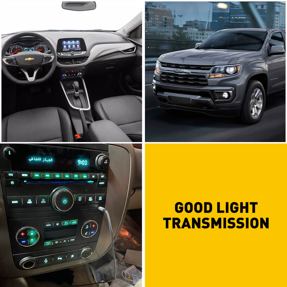 Chevrolet Radio & AC Button Repair Kit - Fix Faded & Damaged Dash Buttons | Easy DIY Replacement Stickers for Chevy Models | Perfect for Car Interior Restoration & Button Enhancement