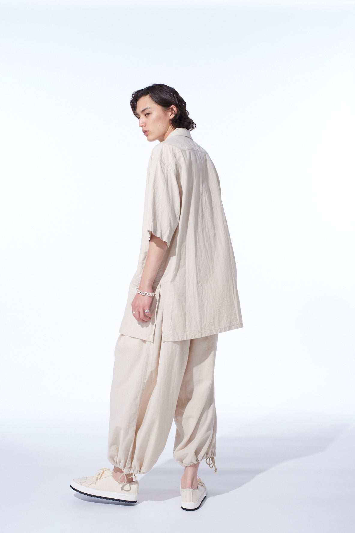 Breathable Cotton Linen Poplin Balloon Pants for Women - Comfortable Loose Fit Casual Trousers for Summer, Travel & Lounge Wear