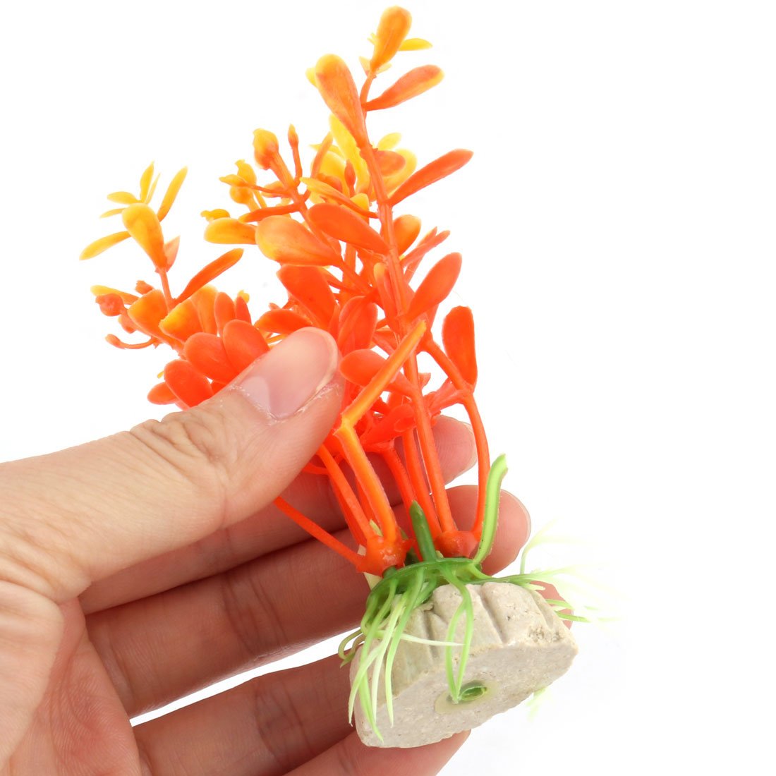 Uxcell Plastic Fish Tank Plants Decorations - Mini Aquarium Plants for Small Fish Tanks | Perfect for Betta, Goldfish, Guppy Tanks & Home/Office Aquascaping