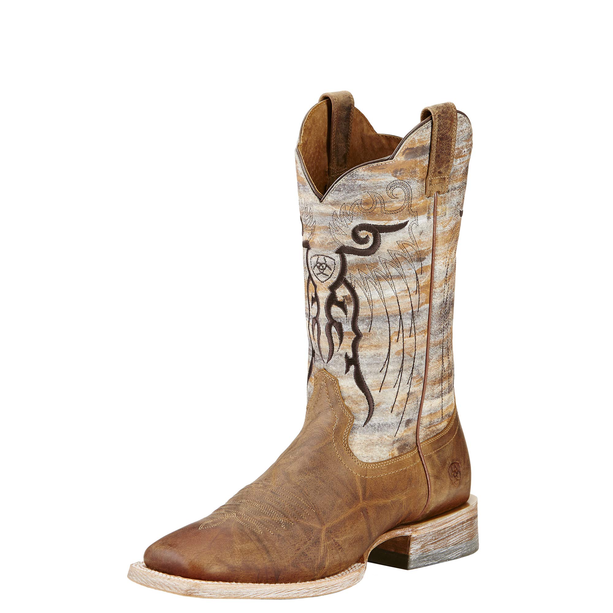 Ariat Men's Mesteno Western Boots - Durable Cowboy Boots for Riding & Work | Comfortable Leather Boots for Ranch, Rodeo & Outdoor Activities