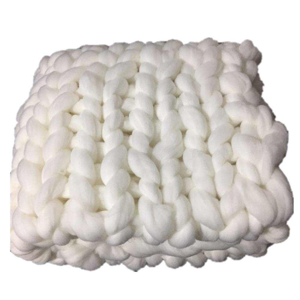 Handmade Chunky Knit Blanket - Soft & Cozy Throw for Sofa, Couch, Bed & Chair | Multiple Colors & Sizes | Perfect for Living Room, Nursery & Winter Snuggling