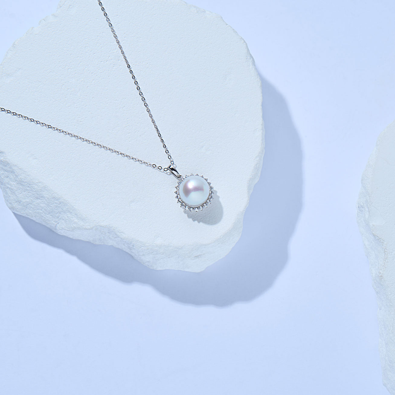 18K Solid Gold Australian White South Sea Pearl Necklace - Elegant Women's Jewelry Gift for Wedding, Anniversary & Special Occasions (KN00308)