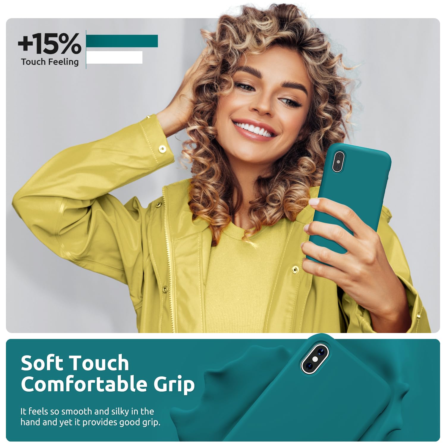 Premium Liquid Silicone Phone Case for iPhone X/XS 5.8