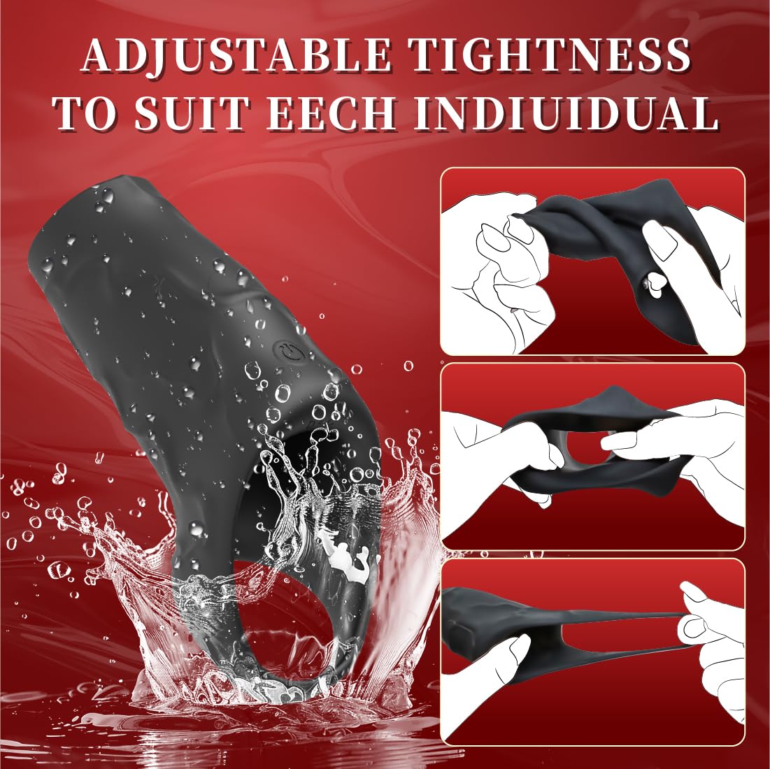 10-Speed Vibrating Penis Ring & Sleeve - Male Enhancement Sex Toy for Couples with G-Spot Stimulation - Perfect for Intimate Nights & Spicing Up Your Relationship