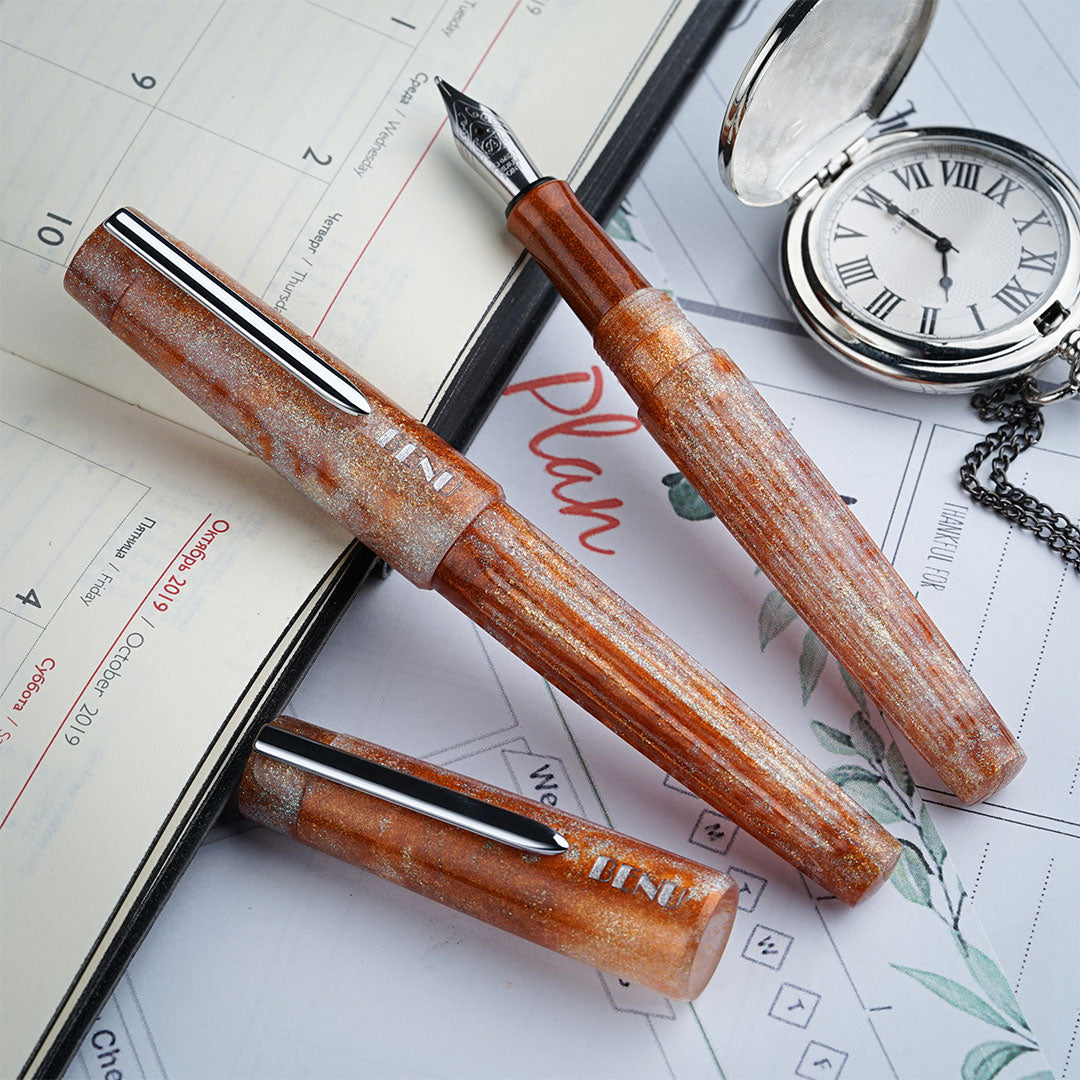 Benu DailyMate Fountain Pen - Premium Writing Instrument for Smooth Ink Flow, Comfortable Grip | Perfect for Journaling, Note Taking, and Calligraphy Practice
