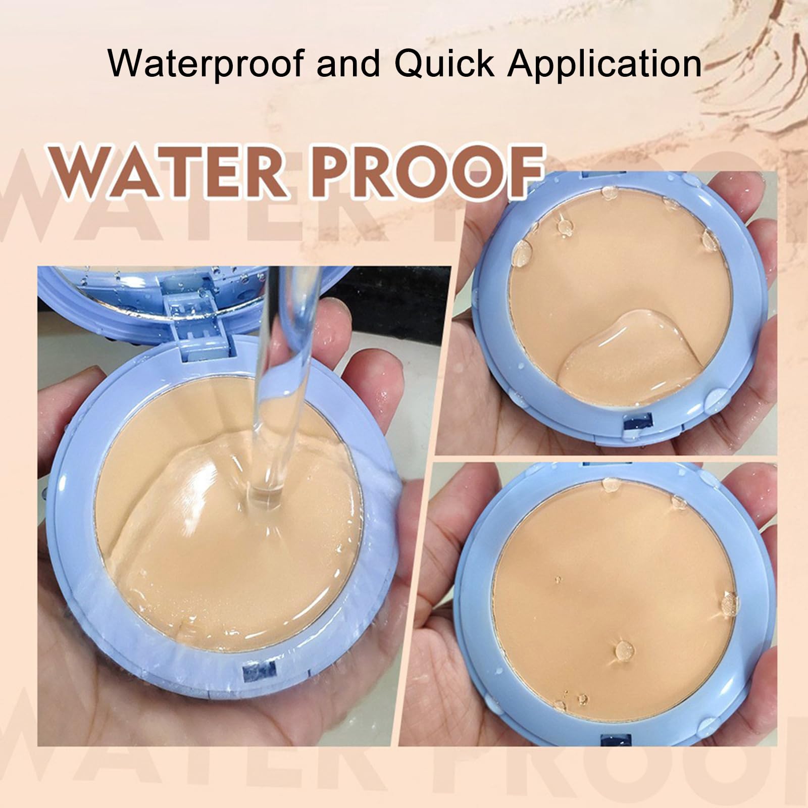 Gagk Matte Perfection Pressed Powder - Waterproof & Oil Control Setting Powder for Soft Focus Finish (#02 Natural Beige, 10g) | Lightweight Face Powder for Summer Makeup, Long-Lasting Matte Look | Perfect for Daily Wear, Outdoor Activities & Photography