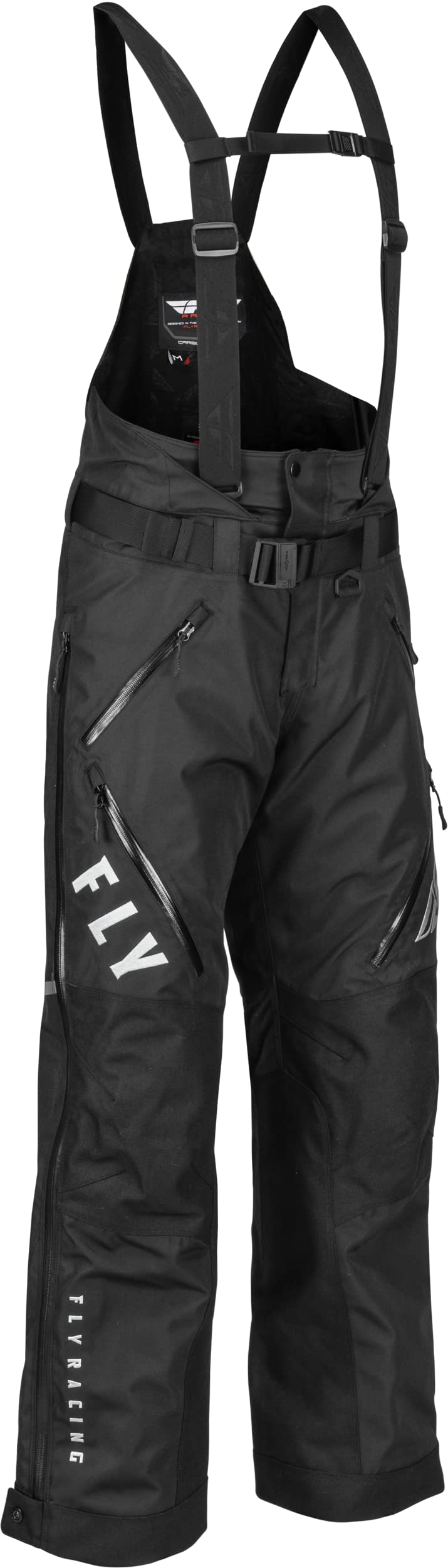 Fly Racing 2023 Carbon Bib - High Performance Cycling Shorts for Men (Black/Black, Large) | Comfortable Bike Pants for Road & Mountain Biking | Ideal for Training, Racing & Endurance Rides