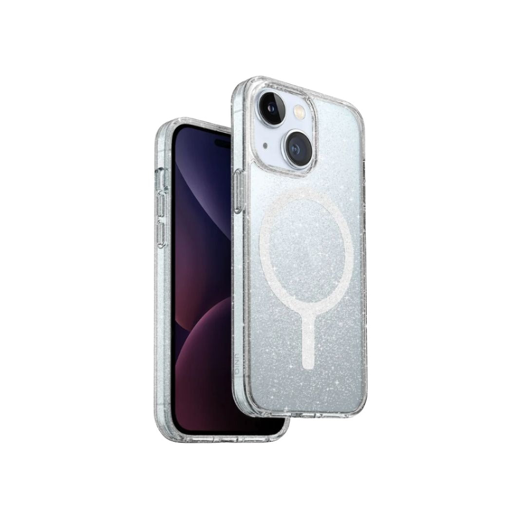 iPhone 15 Series Glitter Tinsel MagSafe Case - Shockproof & Scratch Resistant Protective Cover with Strong Magnetic Grip for iPhone 15/15 Pro/15 Pro Max - Perfect for Parties, Travel & Everyday Use