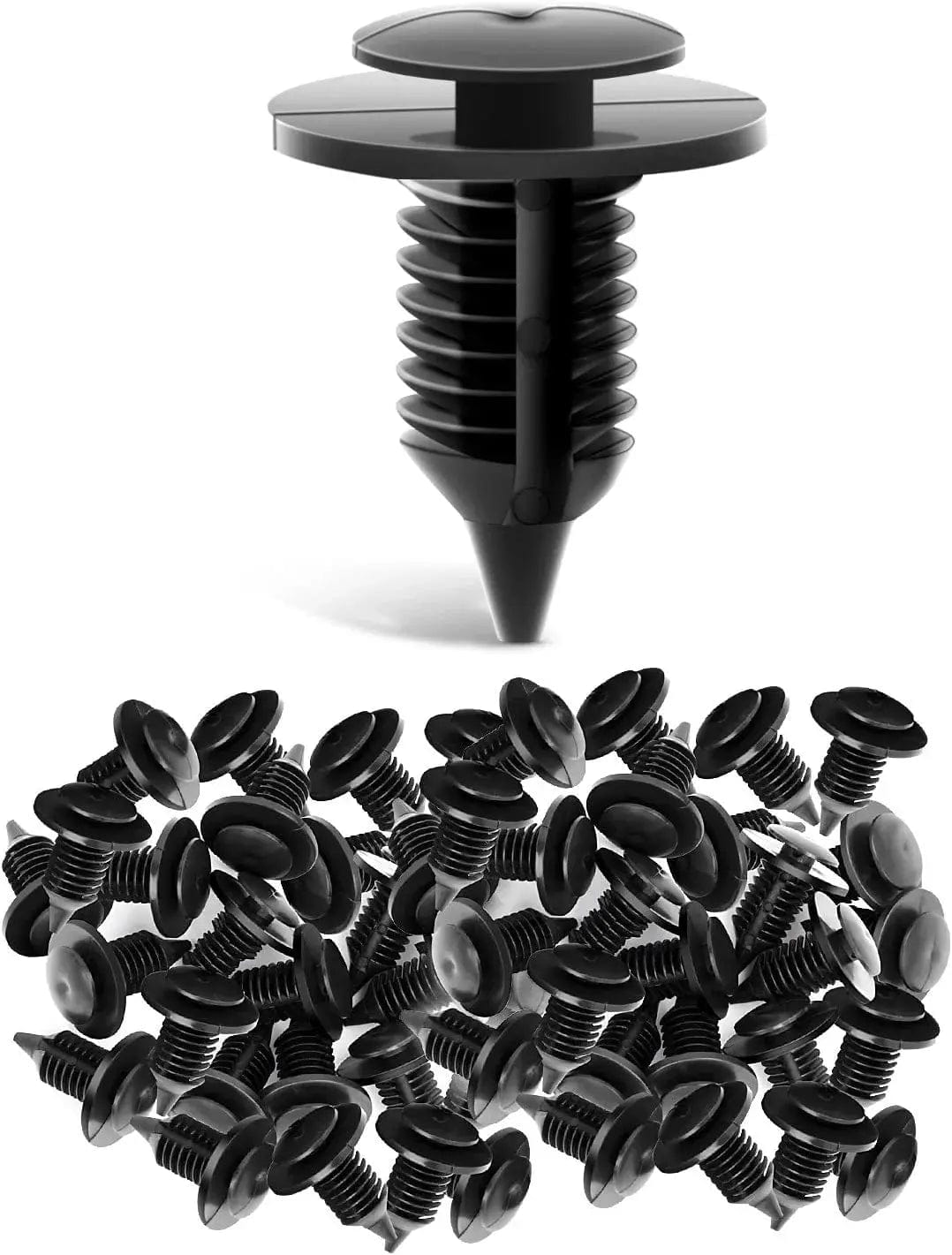 50 Pcs 9mm Interior Door Panel Clips Rivet Retainer Fasteners - OEM N805155 S & 6505878 AA - Perfect for Car Door Panel, Fender and Bumper Repair