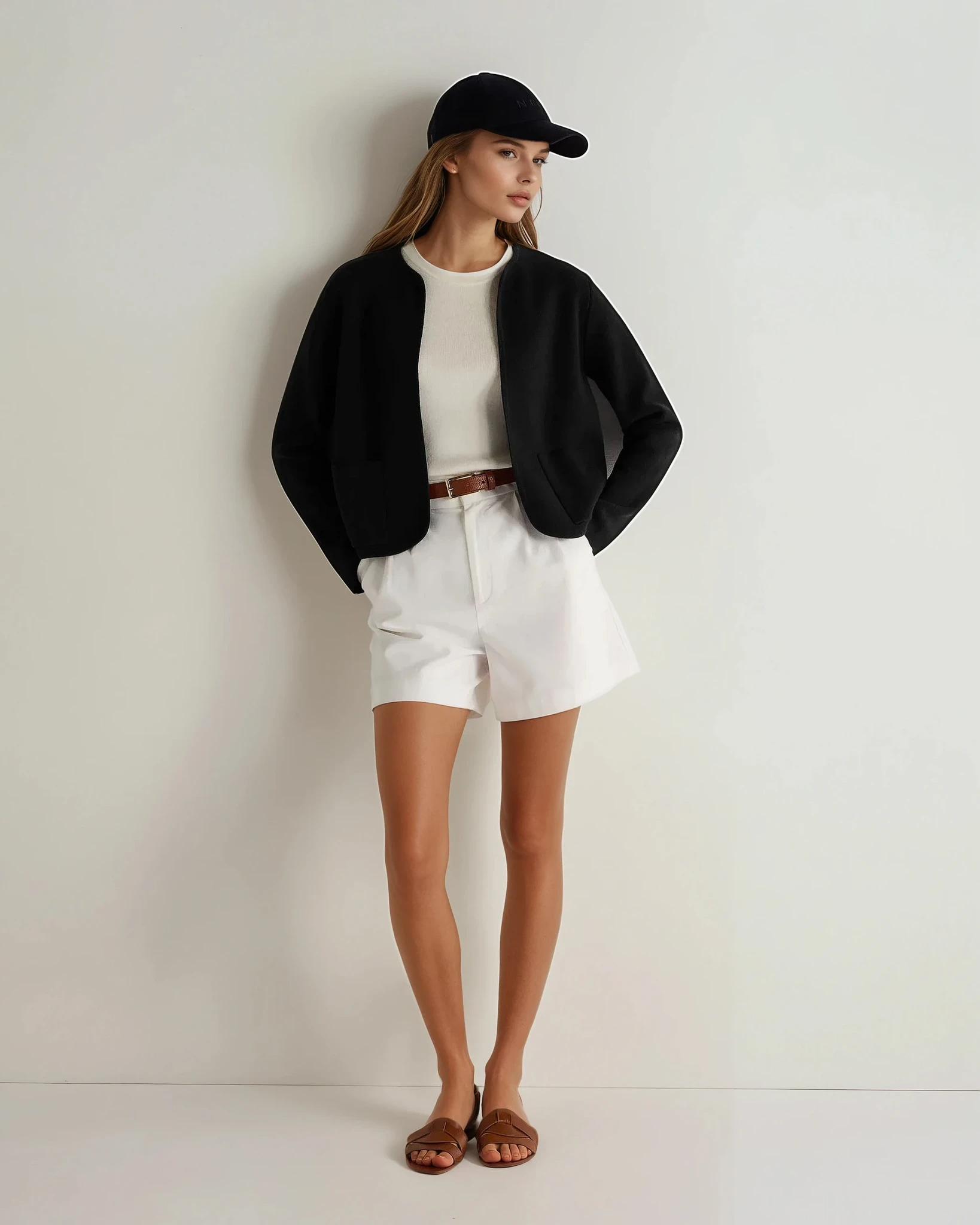 Premium Women's Milano Cashmere Jacket - Soft & Warm Winter Coat - Black - Elegant Outerwear for Work, Travel & Special Occasions