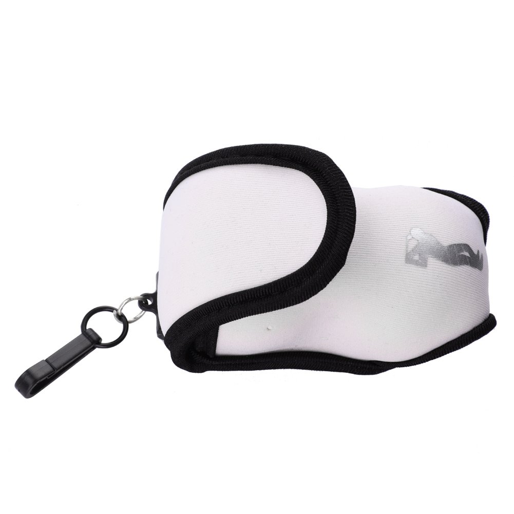 Golf Ball Bag Clip Pouch - White Ball Carrier Bag for Golf Accessories | Perfect for Golfers, Caddies & Driving Range Practice