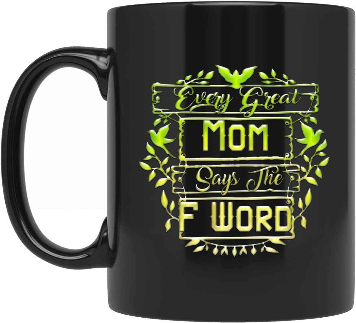 Funny Travel Mug for Mom - Personalized 'Every Great Mom Says The F Word' Coffee Cup - Perfect Mother's Day Gift, Birthday Present & Daily Use for Work, Travel & Home