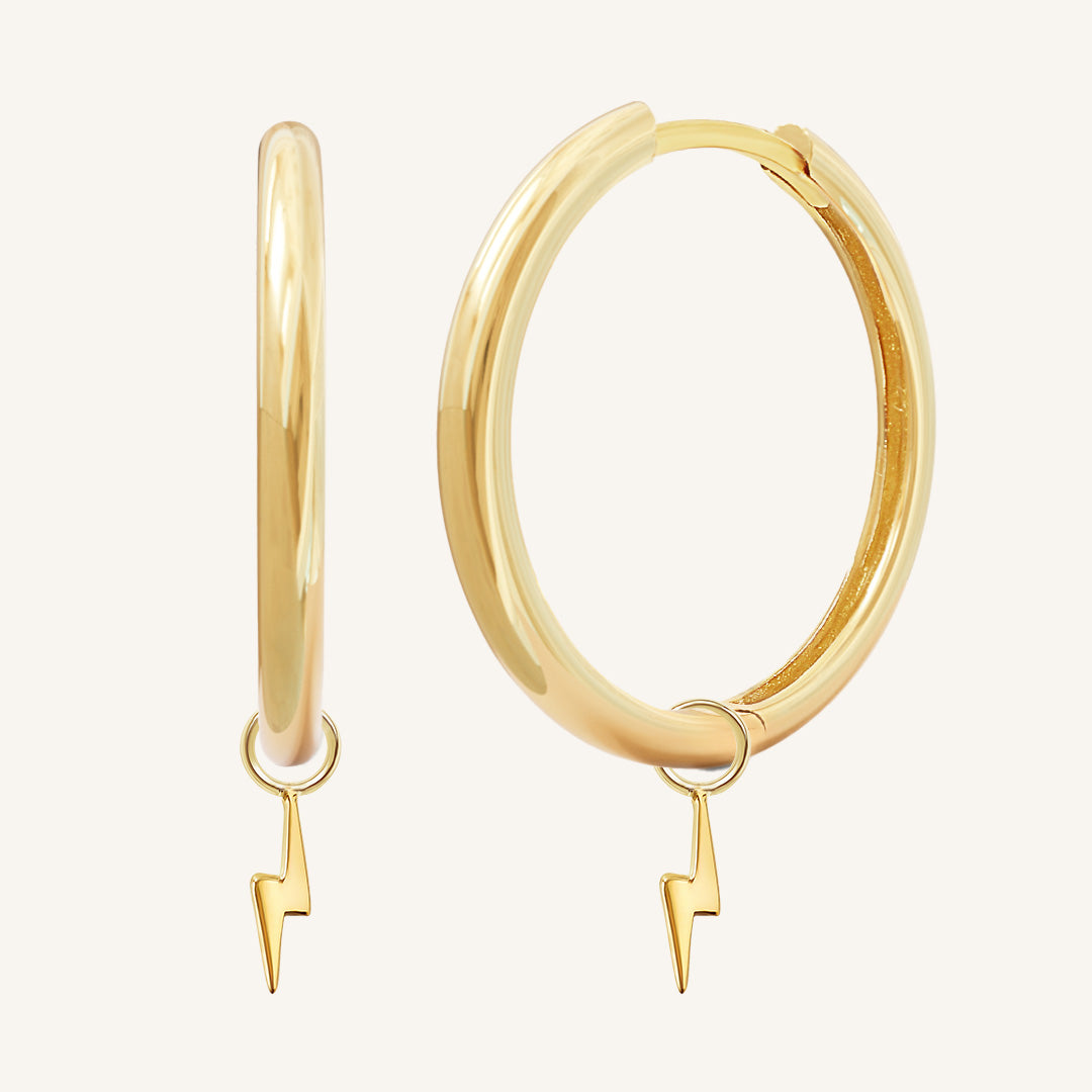 Ignite Plain Hoops Earrings for Women - Minimalist Gold & Silver Hoop Earrings - Everyday Wear, Office & Party Jewelry