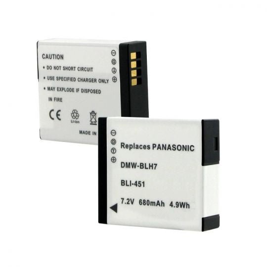 Panasonic DMW-BLH7 Rechargeable Lithium-Ion Battery for Lumix Cameras - Perfect for Travel Photography & Outdoor Shooting