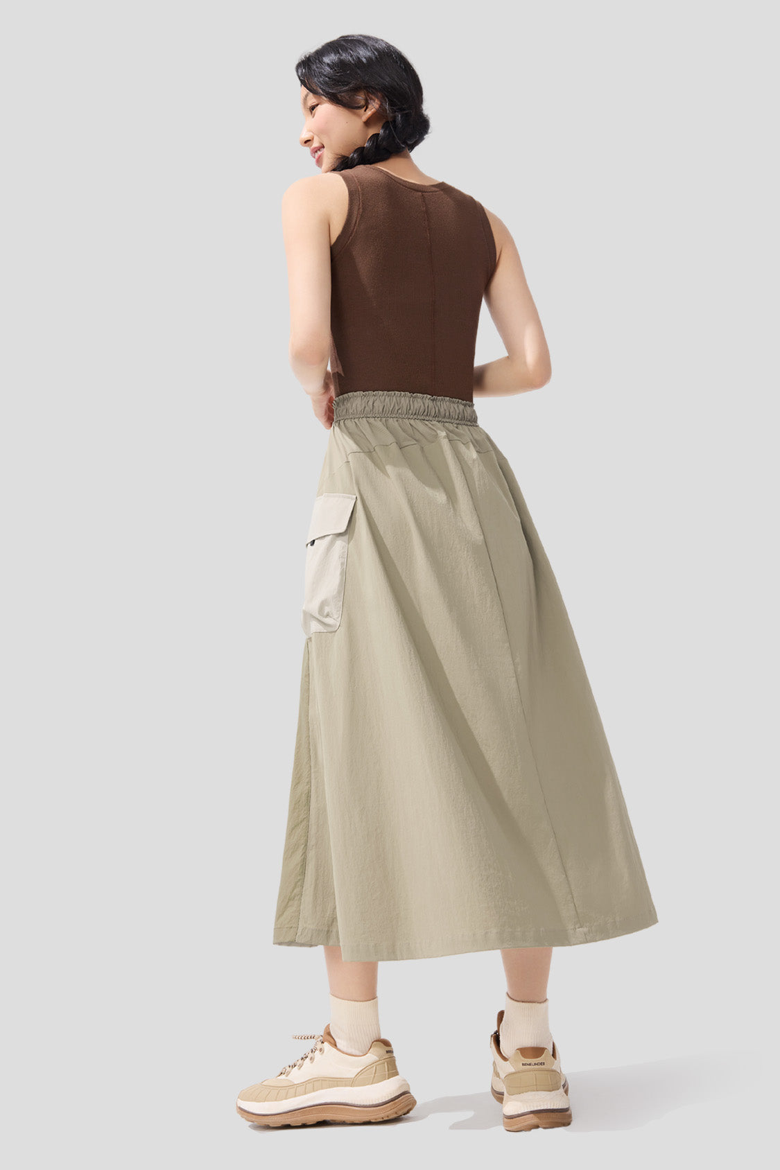 Explorer Women's Water Resistant UPF50+ Parachute Skirt - Outdoor Hiking, Travel & Adventure Wear for Active Lifestyles