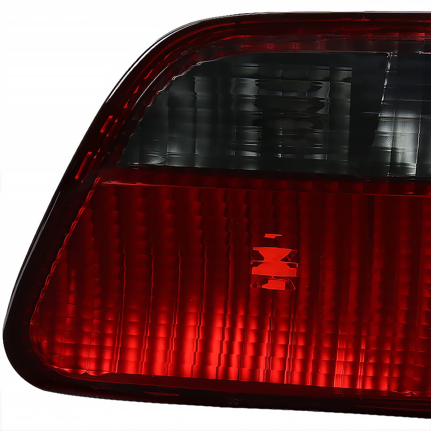Spec-D Tuning Red Smoke LED Tail Lights for 1999-2000 Honda Civic Sedan - Left & Right Pair Assembly - Enhances Style & Visibility for Night Driving & Car Shows