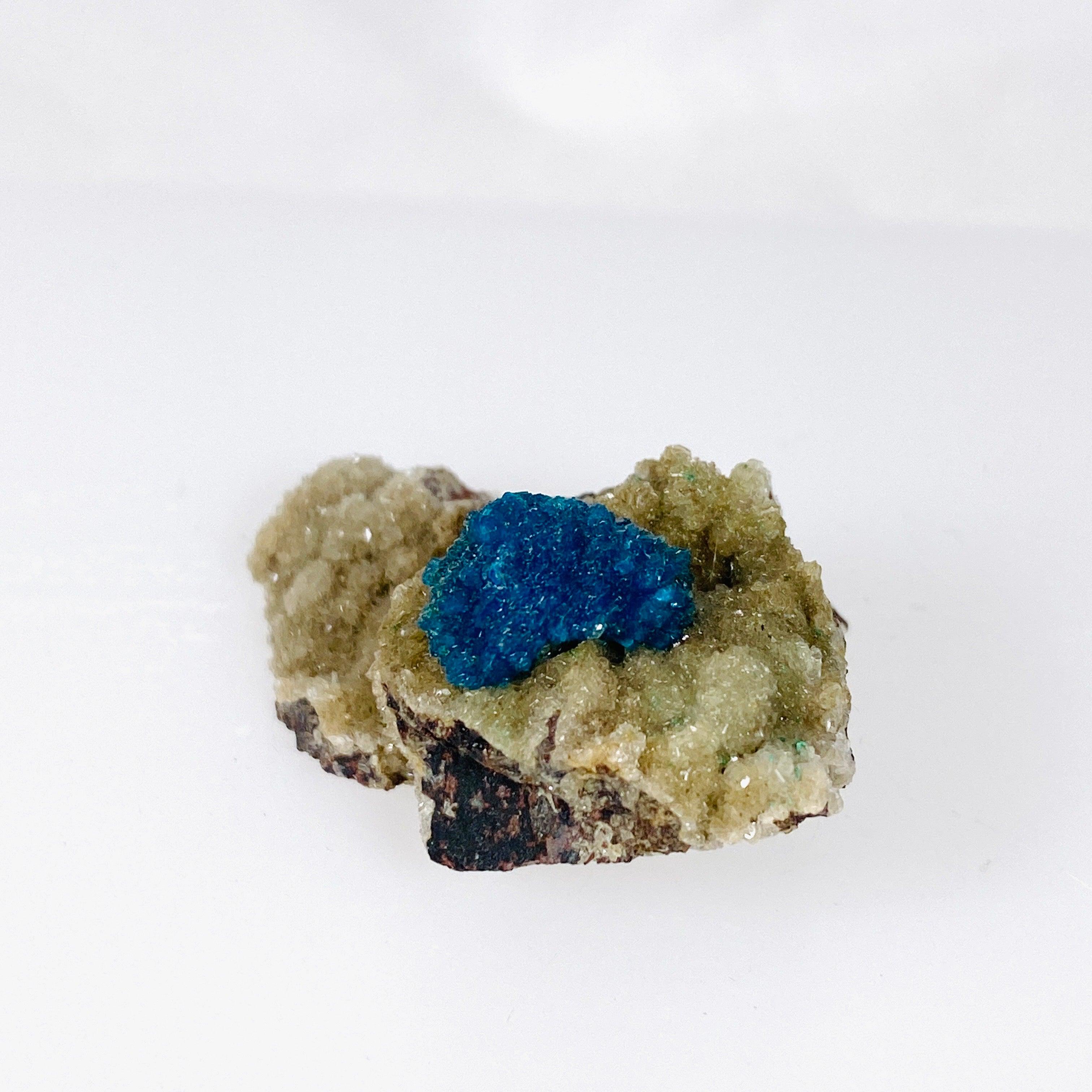 Natural Cavansite Crystal Specimen CAV 23 - Rare Blue Mineral Collection for Home Decor, Meditation & Healing Crystals