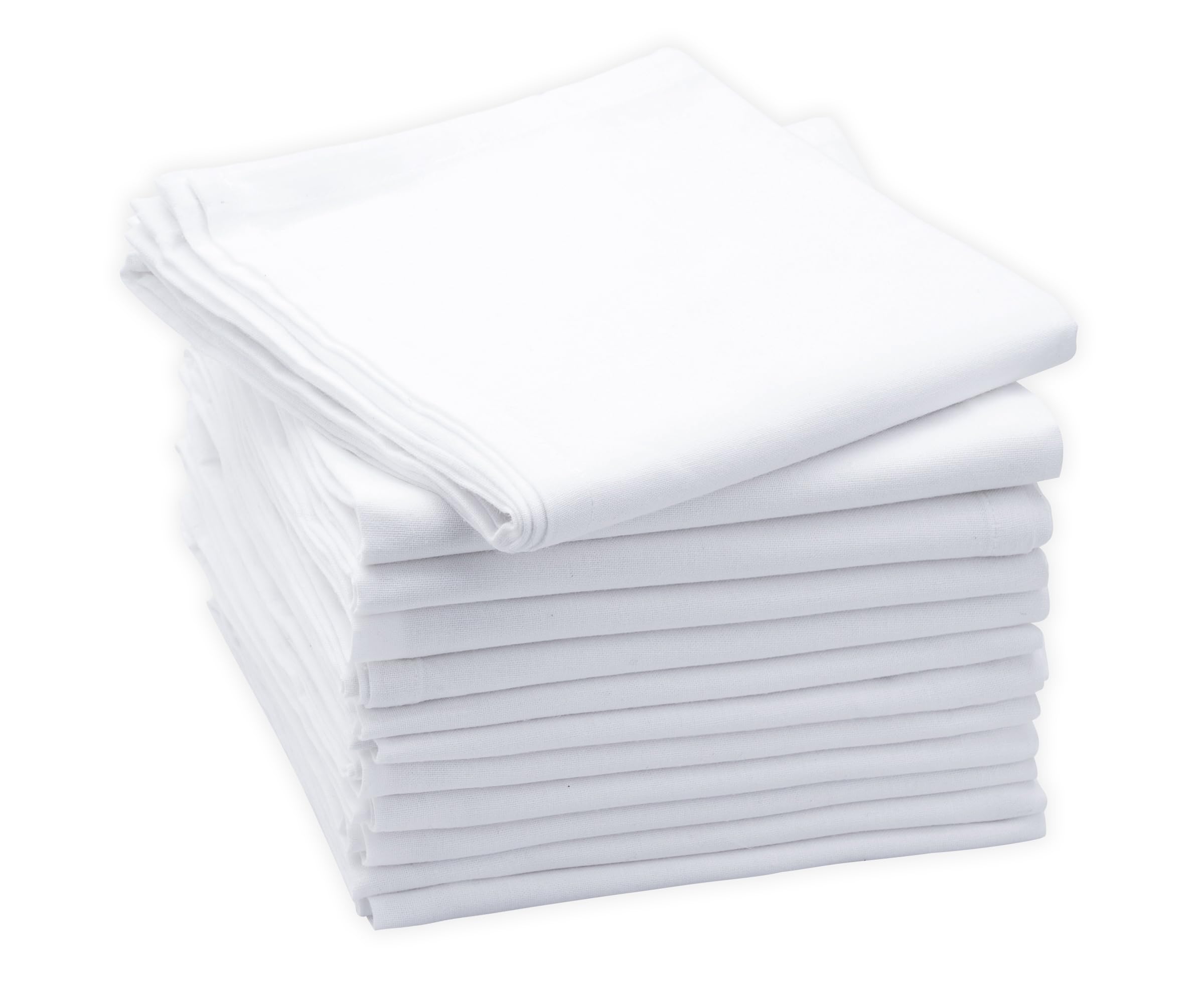 Premium 100% Cotton Flour Sack Kitchen Towels - Super Absorbent & Quick Dry Dish Towels for Cleaning & Drying (28x28 Inch, Set of 12) | Ideal for Cooking, Baking, Dishwashing & Home Decor