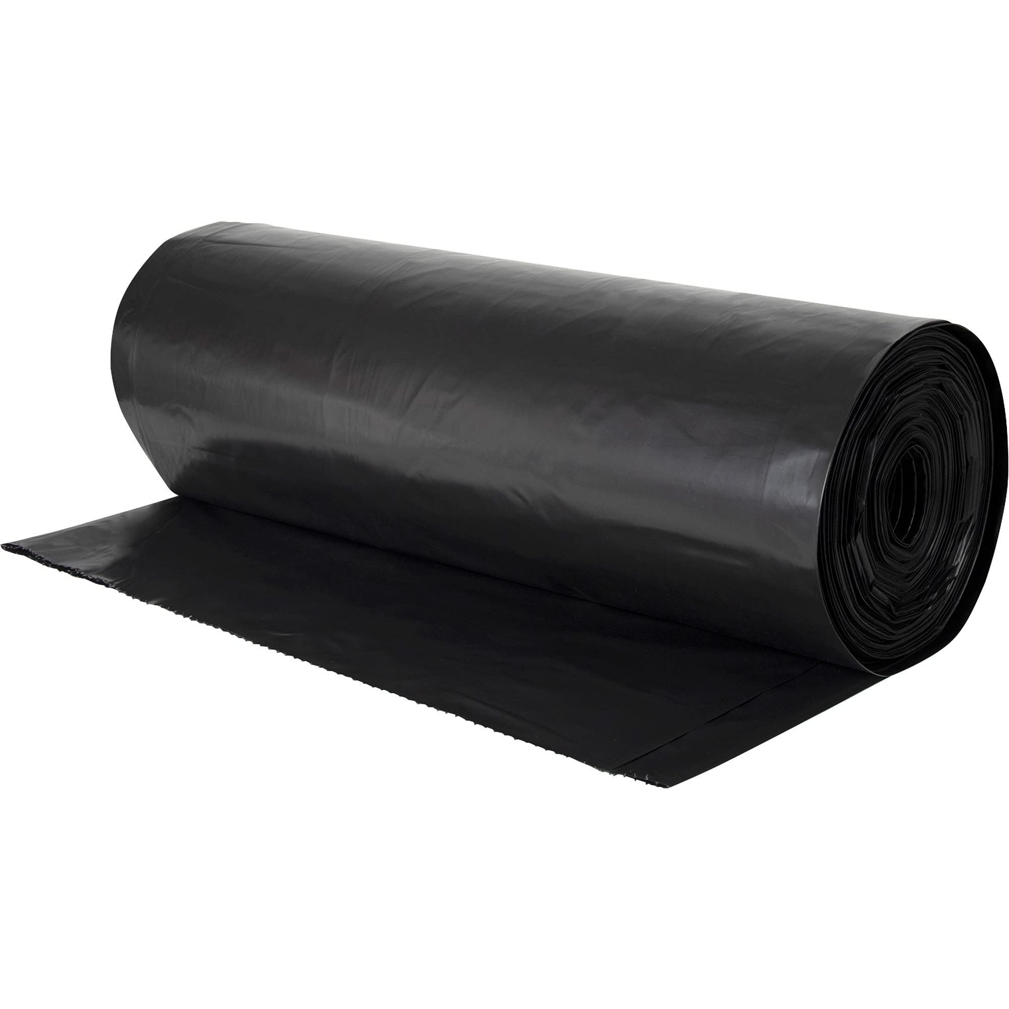 Genuine Joe Heavy-Duty Trash Can Liners - 60 Gallon Black Garbage Bags for Large Trash Cans | Extra Thick & Leak-Proof | Ideal for Home, Office, Commercial & Outdoor Use