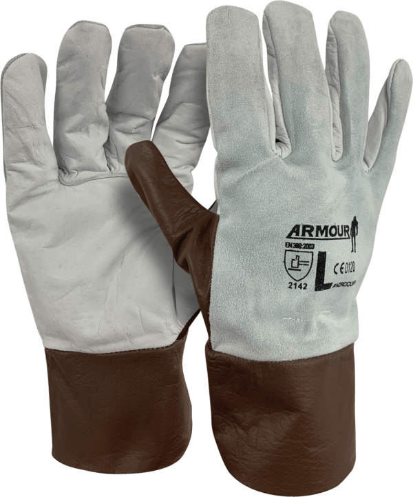 Armour Leather Refinery Cuff Gloves - Large Size (4 Pairs) - Premium Motorcycle Riding Gloves for Men & Women - Perfect for Biking, Driving & Outdoor Activities