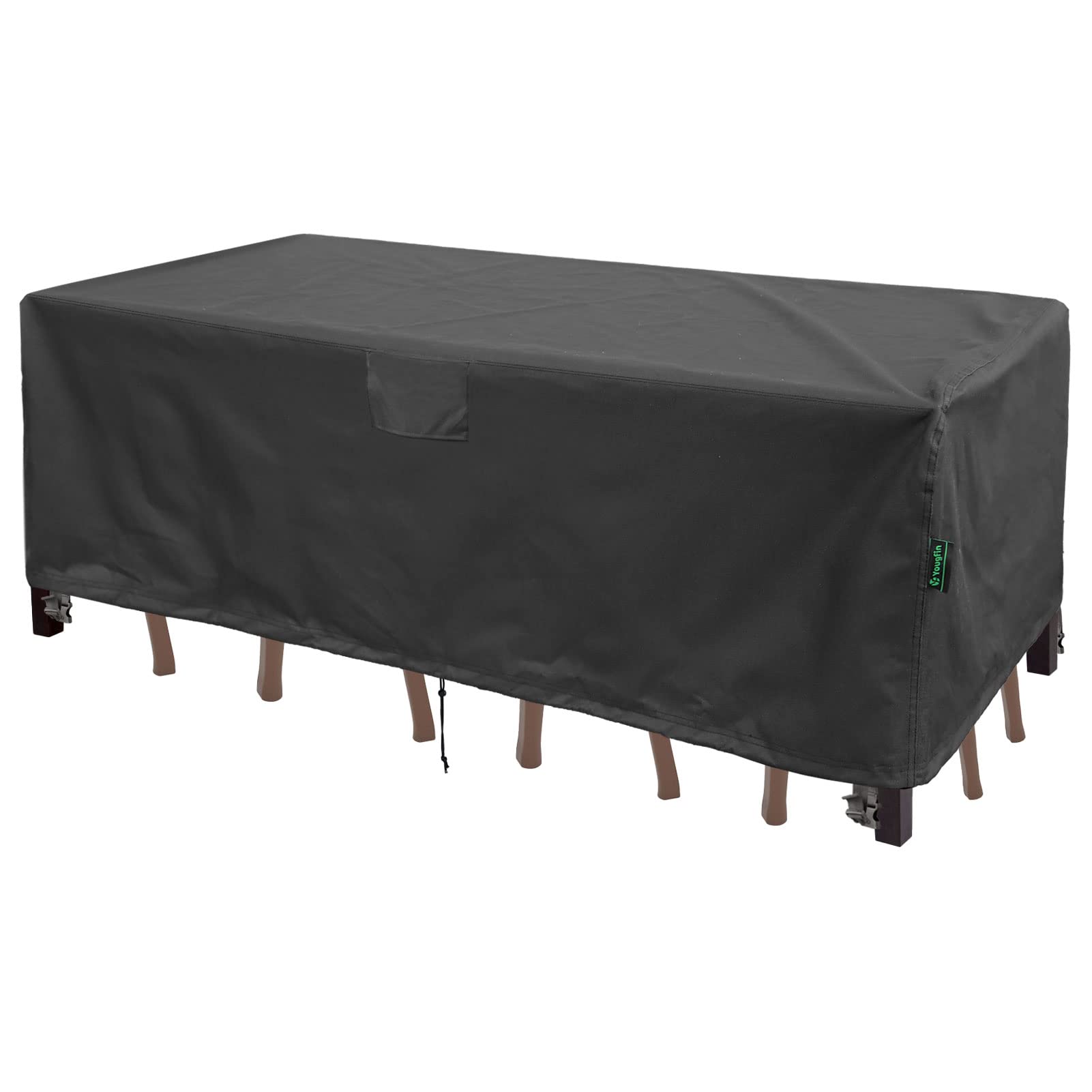 Yougfin Waterproof 420D Outdoor Patio Furniture Covers for Sectional Sofa, Couch Set, Rectangle/Oval Table - 74