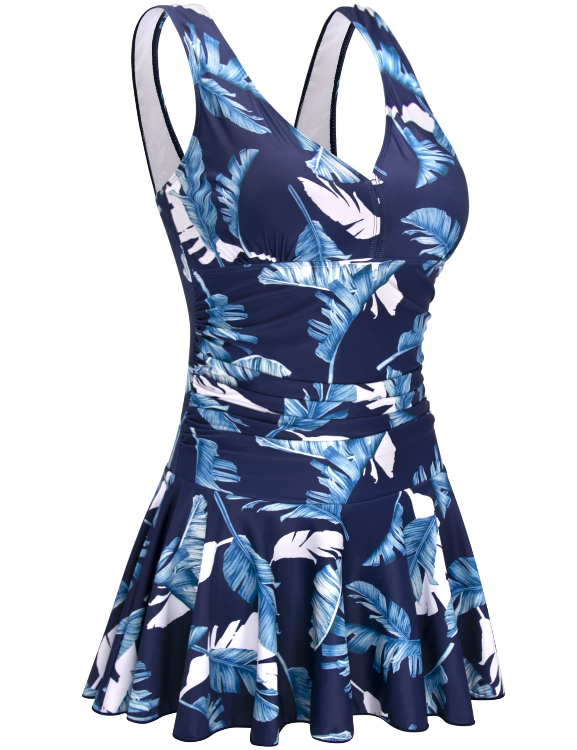AONTUS Plus Size One Piece Swimsuits for Women - Tummy Control Bathing Suits & Swimwear | Beach Vacation, Pool Party & Summer Outfits