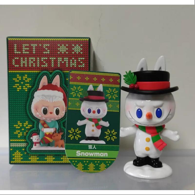 Labubu The Monsters Let's Christmas Series Snowman Collectible Figure - Cute Holiday Decor for Christmas Tree, Gift Exchange & Winter Display
