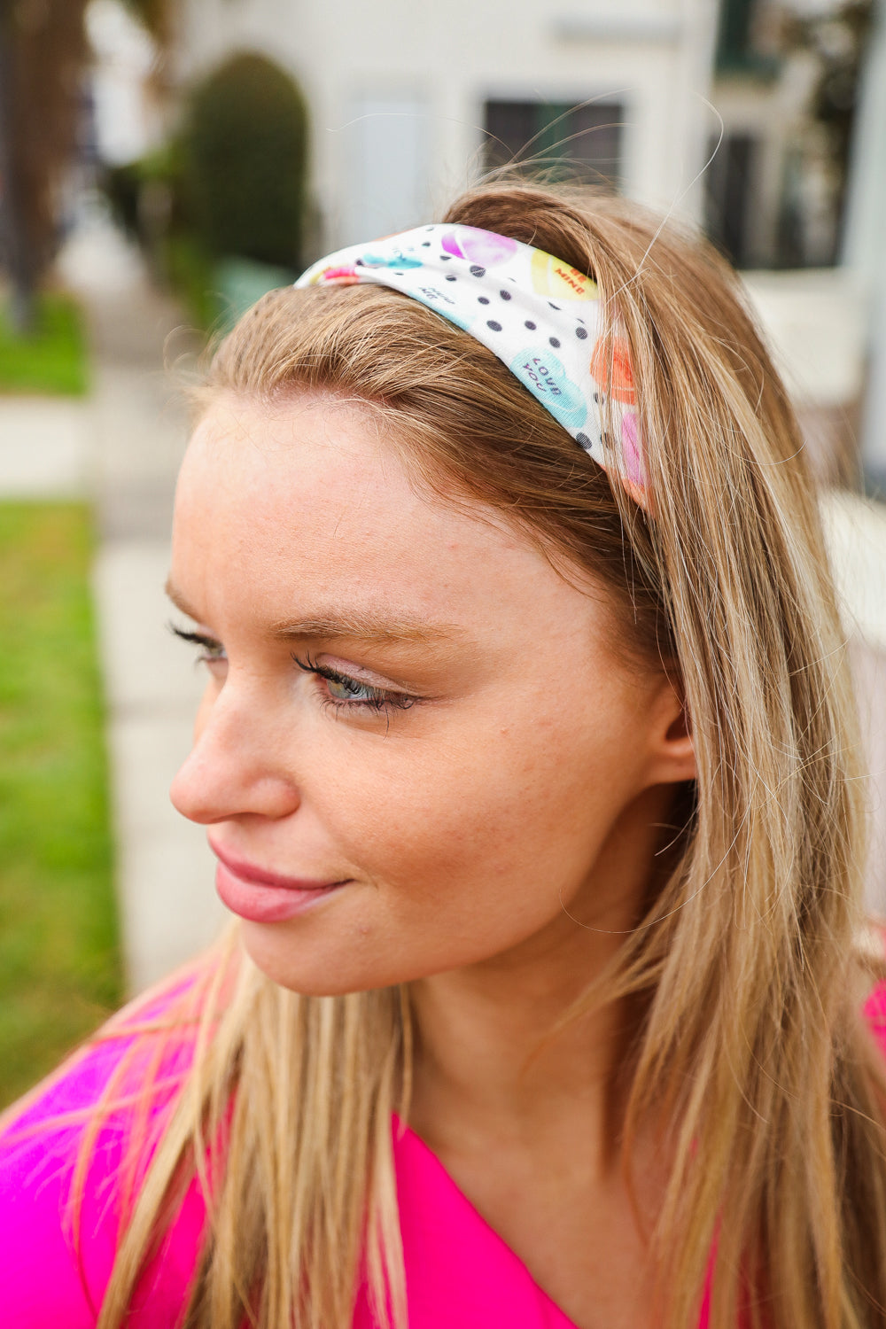 Colorful Polka Dot & Heart Candy Twist Headband for Women - Stylish Hair Accessory for Parties, Weddings, and Everyday Fashion